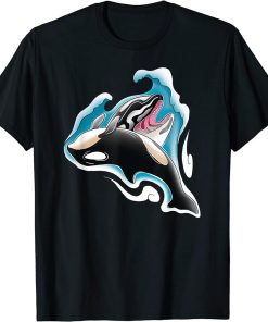 Funny Orca Killer Whales Bouquet, Orca family, Cool Pisces T-Shirt