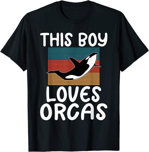 This Boy loves Orcas Whale T-Shirt