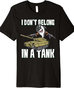 I Don"t Belong In A Tank Funny Killer Whale Meme Orca Whale Premium T-Shirt