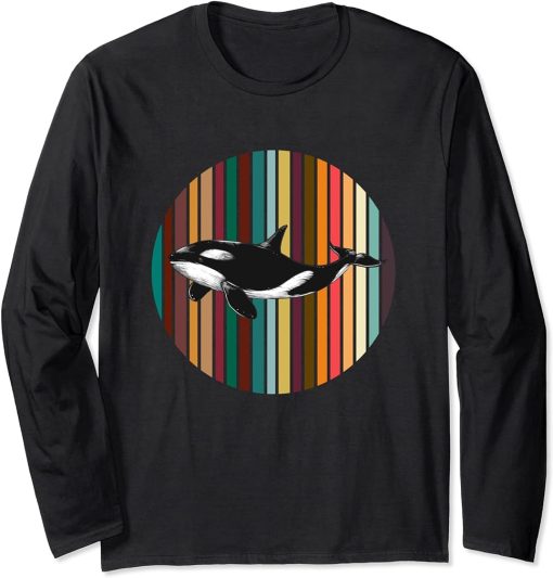 Retro Orca Long Sleeve T-Shirt