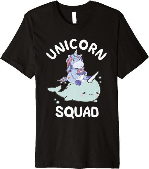 Unicorn Squad Dab Narwhal Ocean Fish Orca Mammal Lover Premium T-Shirt